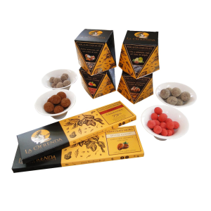 Lote 4 Cajas de Perlas y 2 Tabletas de Chocolate